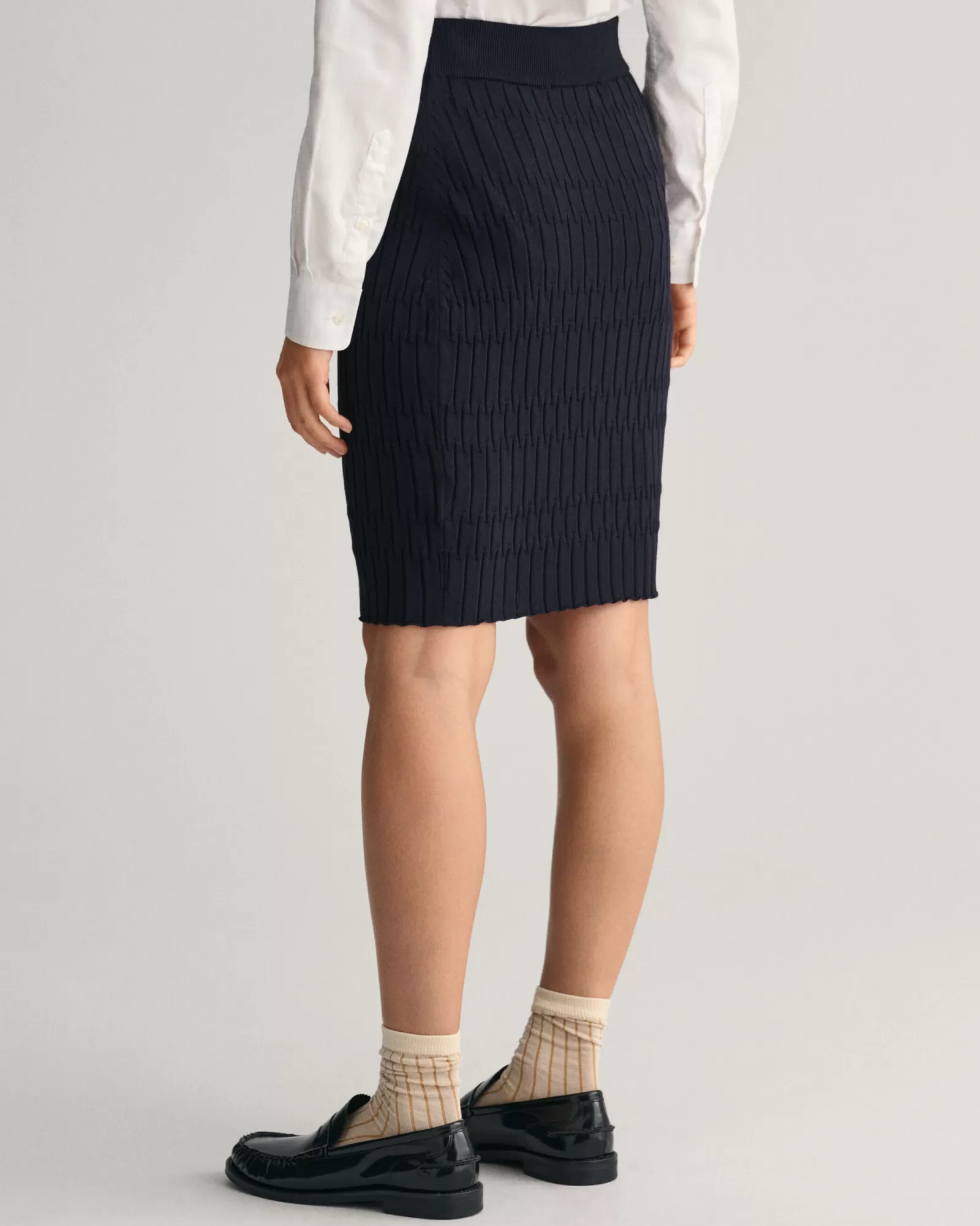 Women GANT Skirts*Textured Knit Skirt EVENING BLUE