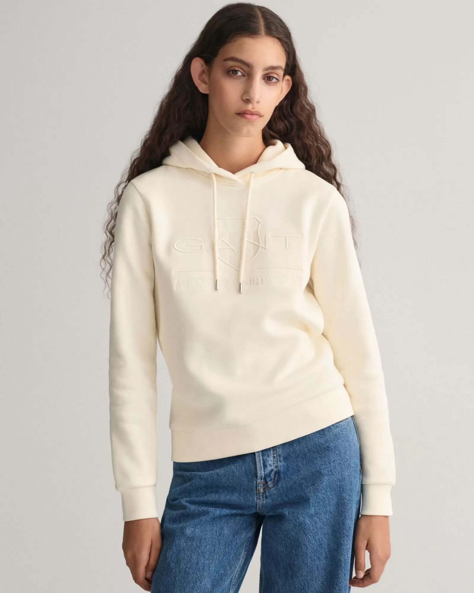 Women GANT Sweatshirts & Hoodies*Tonal Archive Shield Hoodie LINEN