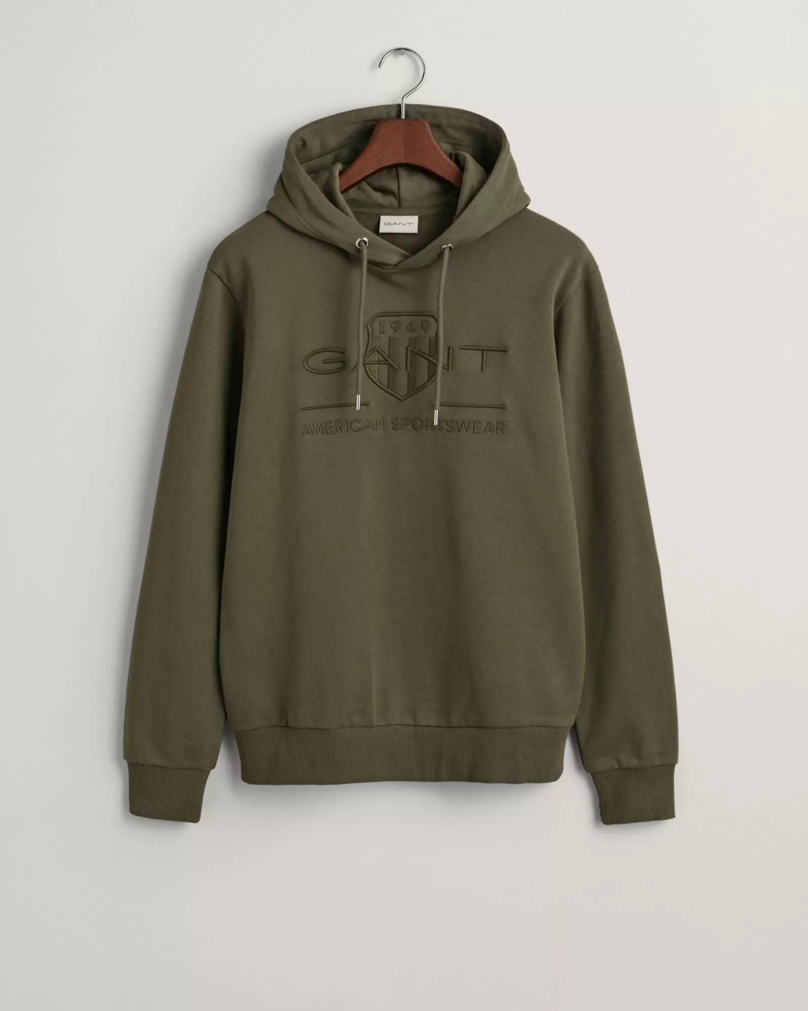 Men GANT Sweatshirts & Hoodies*Tonal Archive Shield Hoodie JUNIPER GREEN