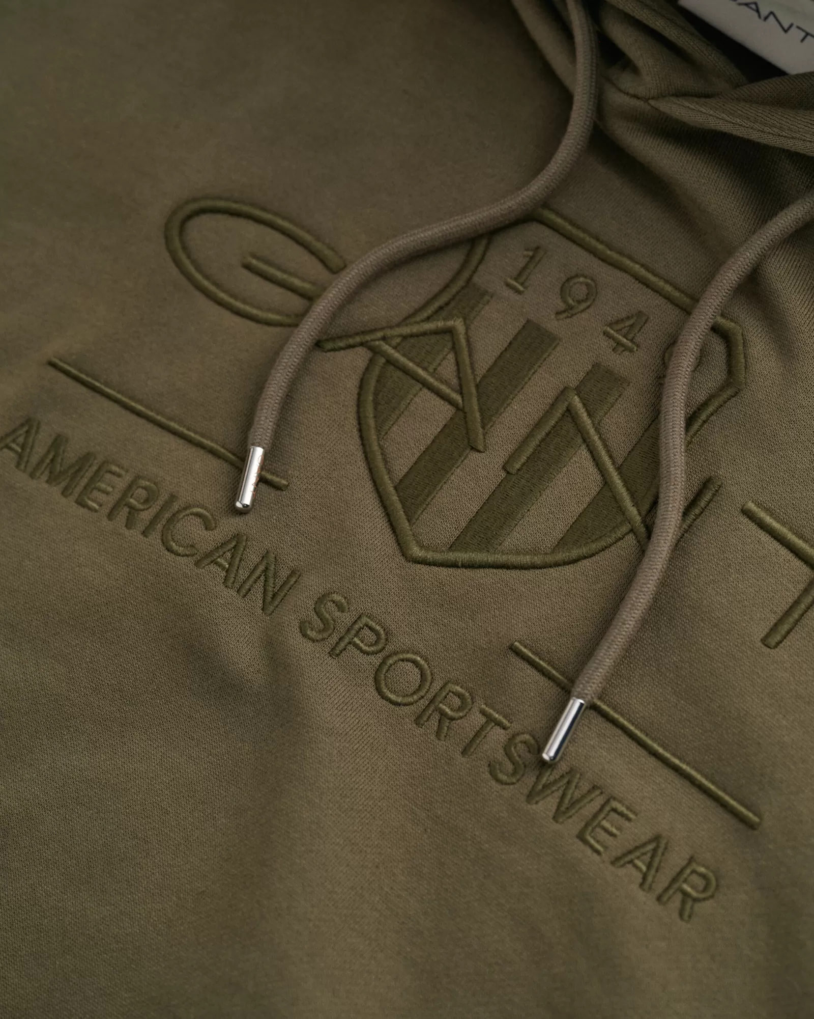 Men GANT Sweatshirts & Hoodies*Tonal Archive Shield Hoodie JUNIPER GREEN