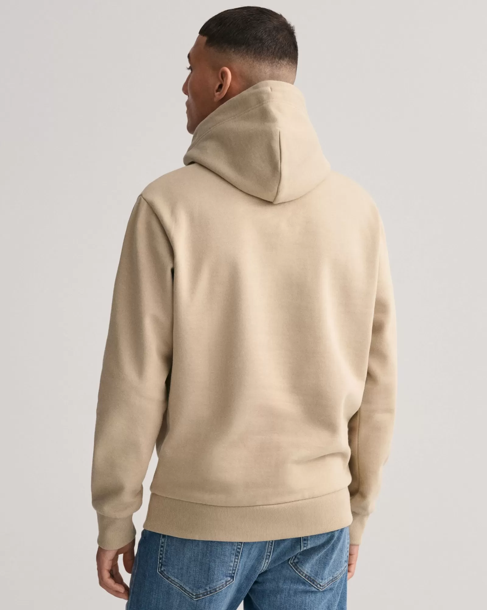 Men GANT Sweatshirts & Hoodies*Tonal Archive Shield Hoodie CONCRETE BEIGE