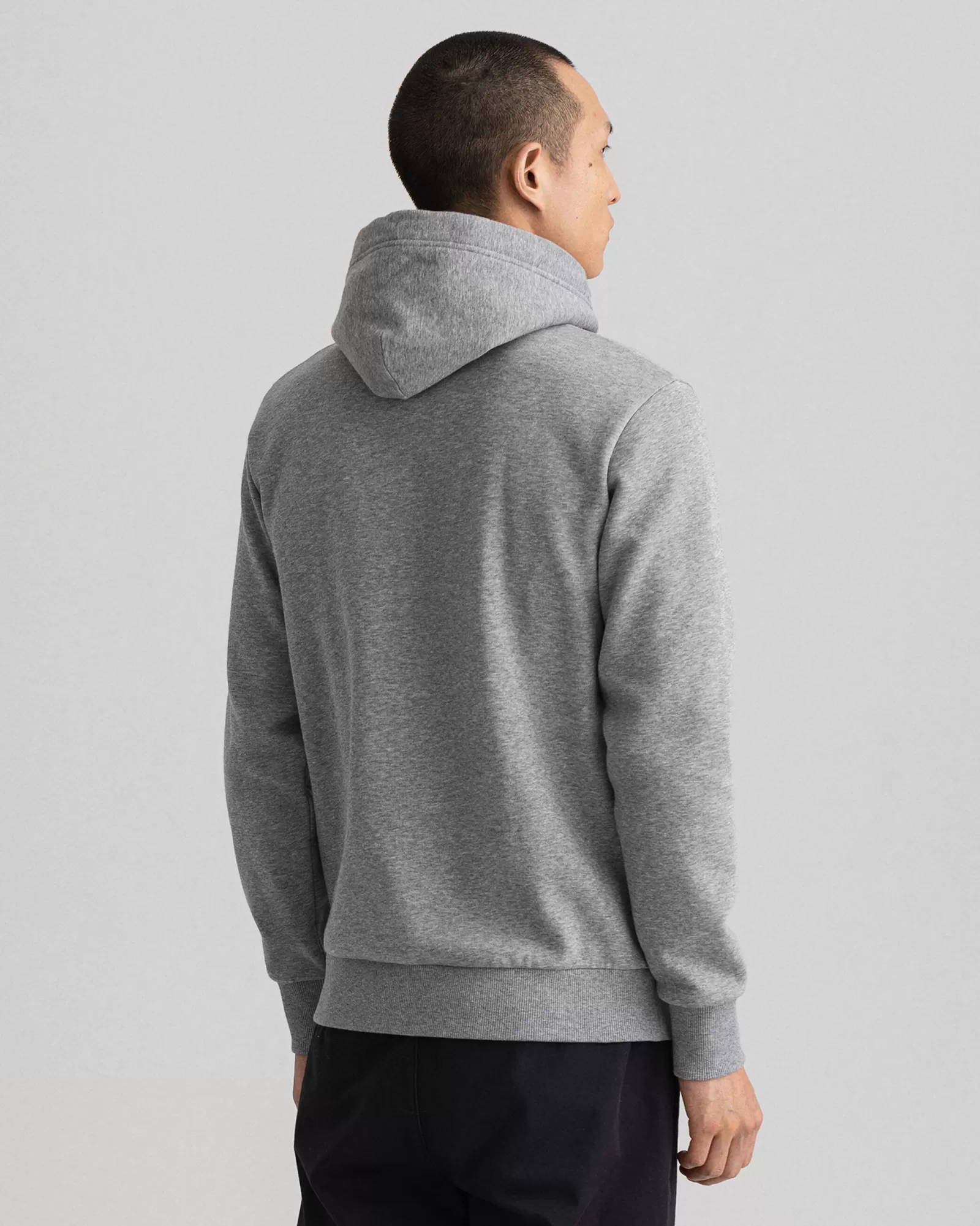 Men GANT Sweatshirts & Hoodies*Tonal Archive Shield Hoodie GREY MELANGE