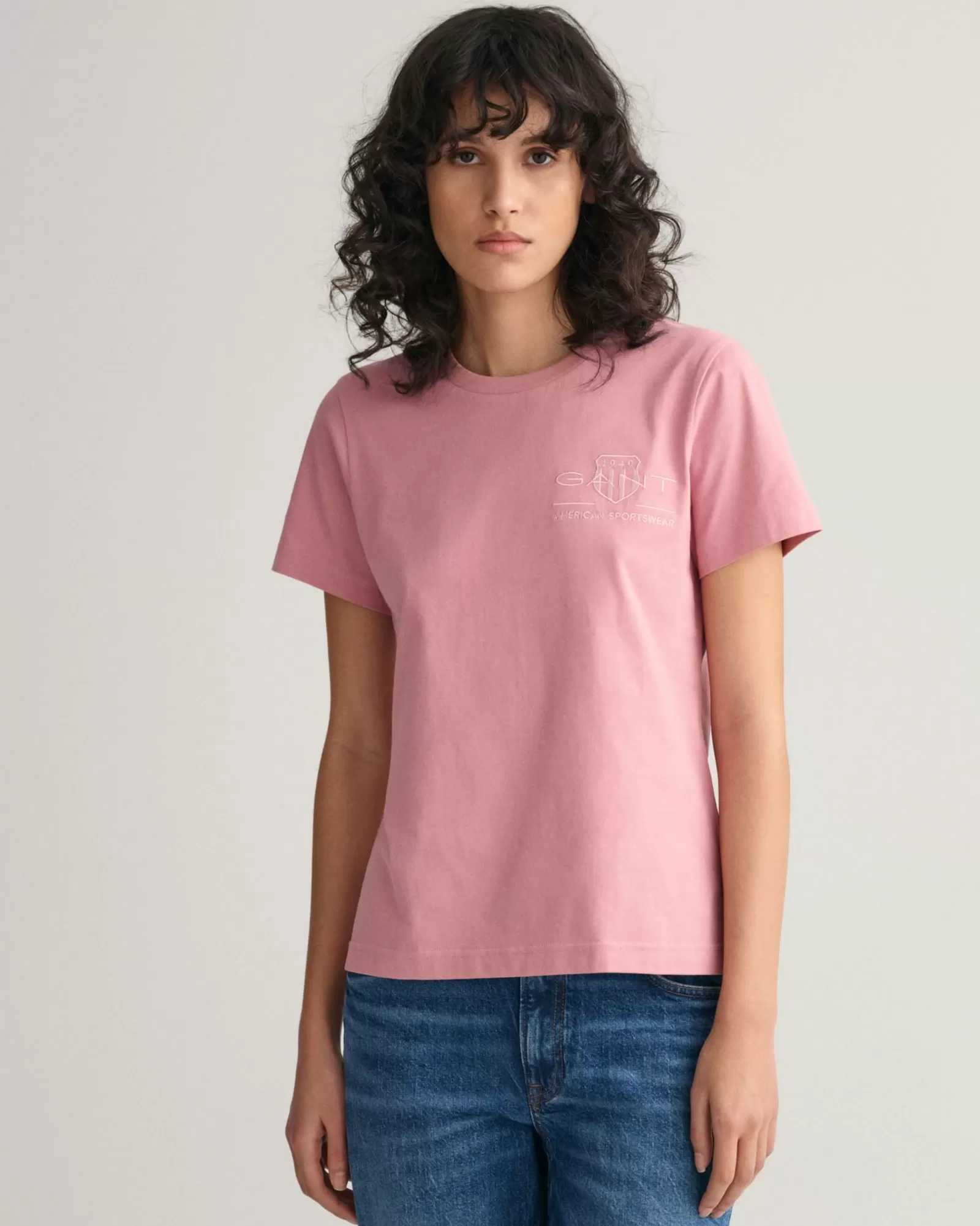 Women GANT T-Shirts & Tops*Tonal Archive Shield T-Shirt FADED PINK MELANGE