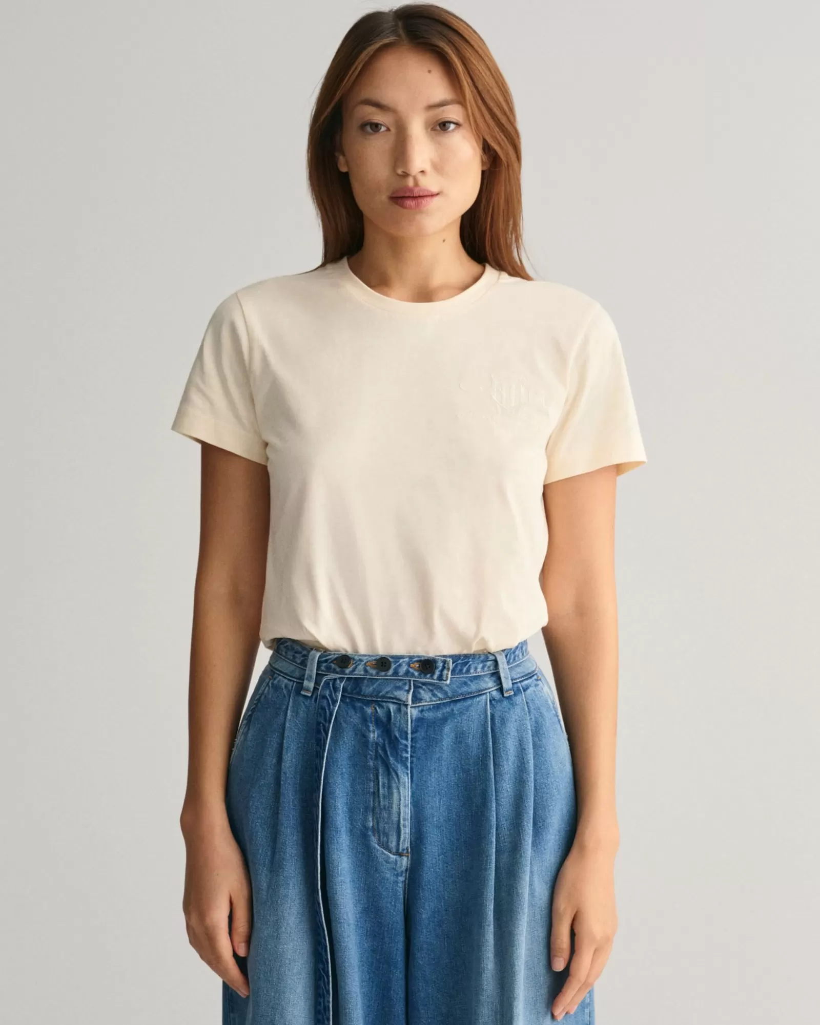 Women GANT T-Shirts & Tops*Tonal Archive Shield T-Shirt LINEN