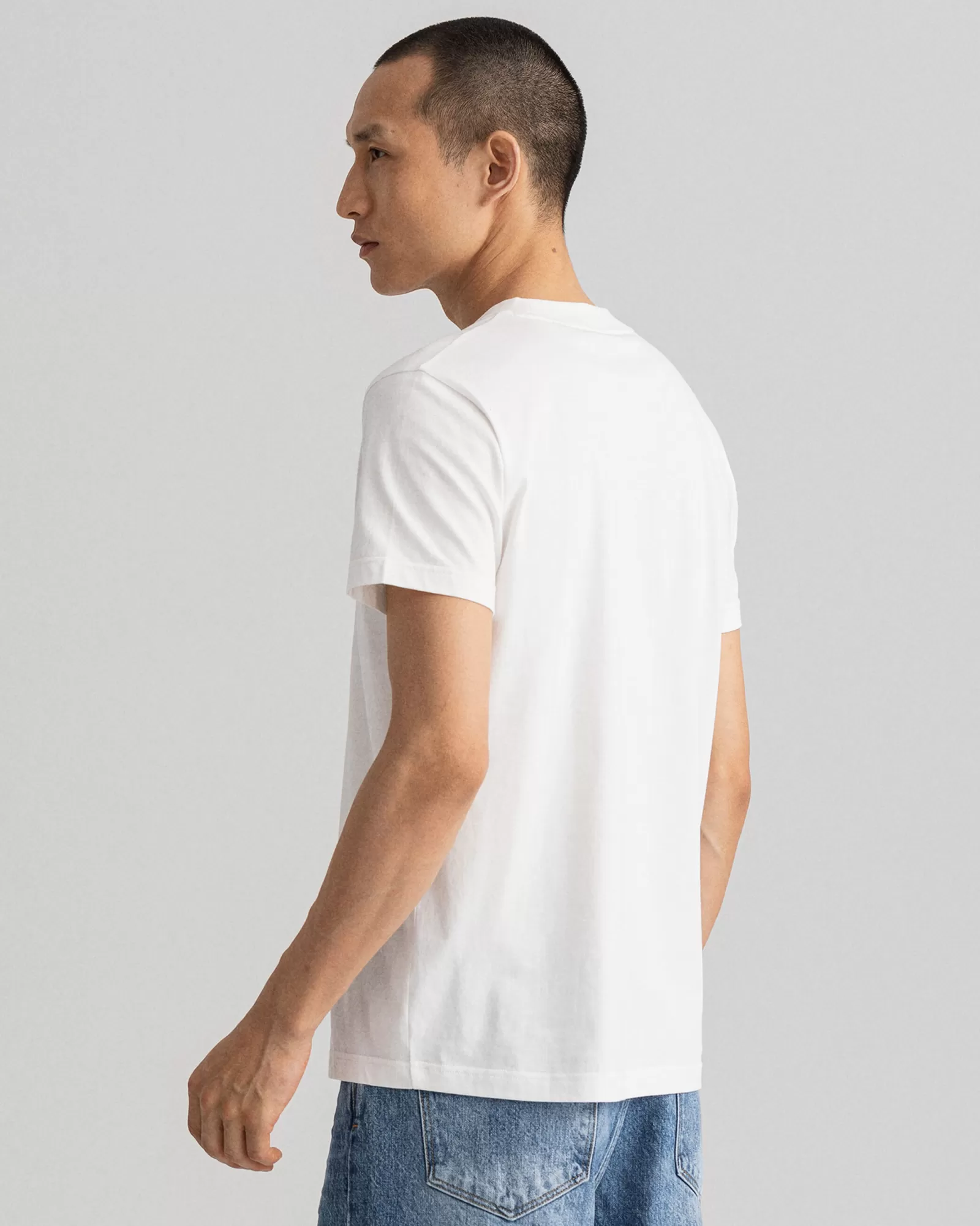 Men GANT T-Shirts*Tonal Archive Shield T-Shirt EGGSHELL