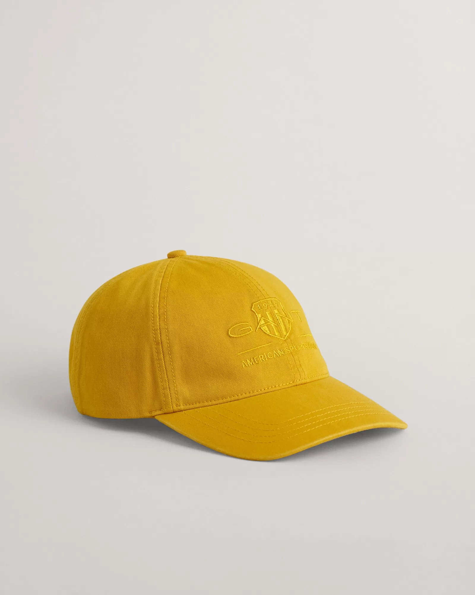 Men GANT Caps*Tonal Shield Cap DARK MUSTARD YELLOW