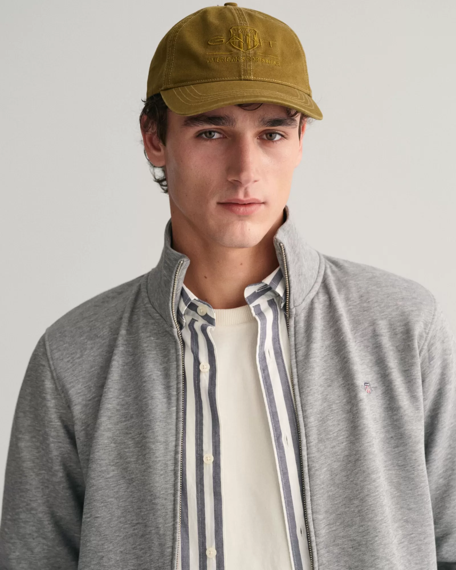 Men GANT Caps*Tonal Shield Cap WARM SURPLUS GREEN