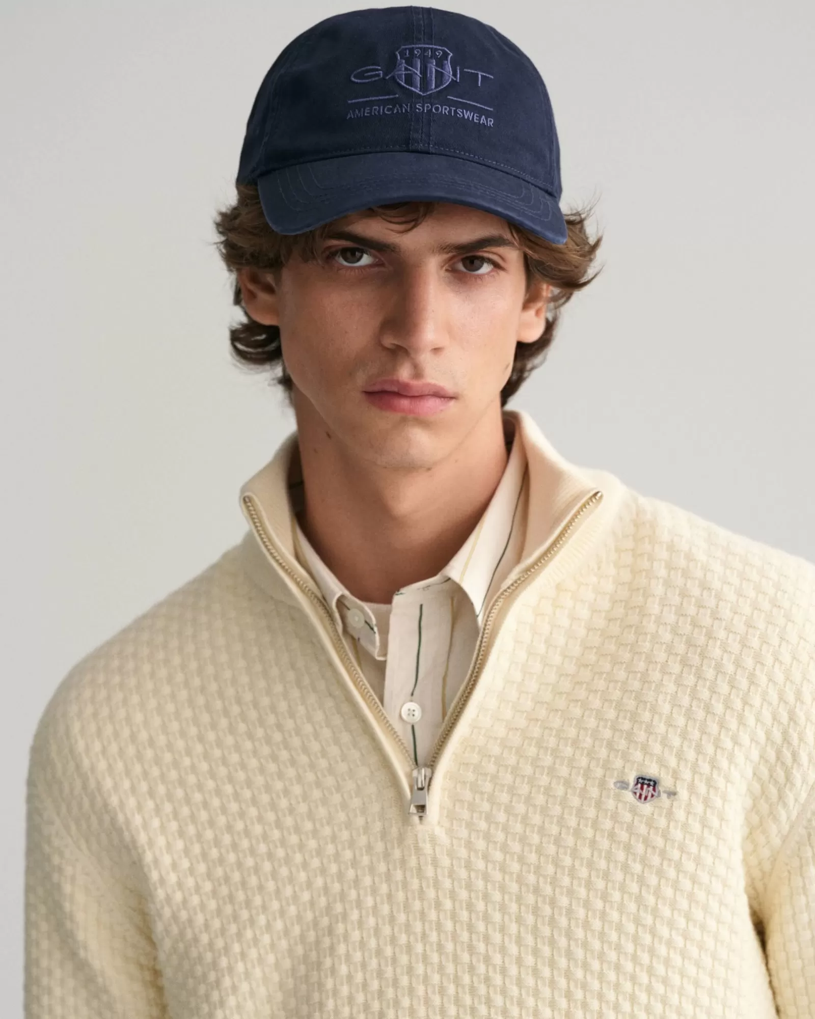 Men GANT Caps*Tonal Shield Cap EVENING BLUE