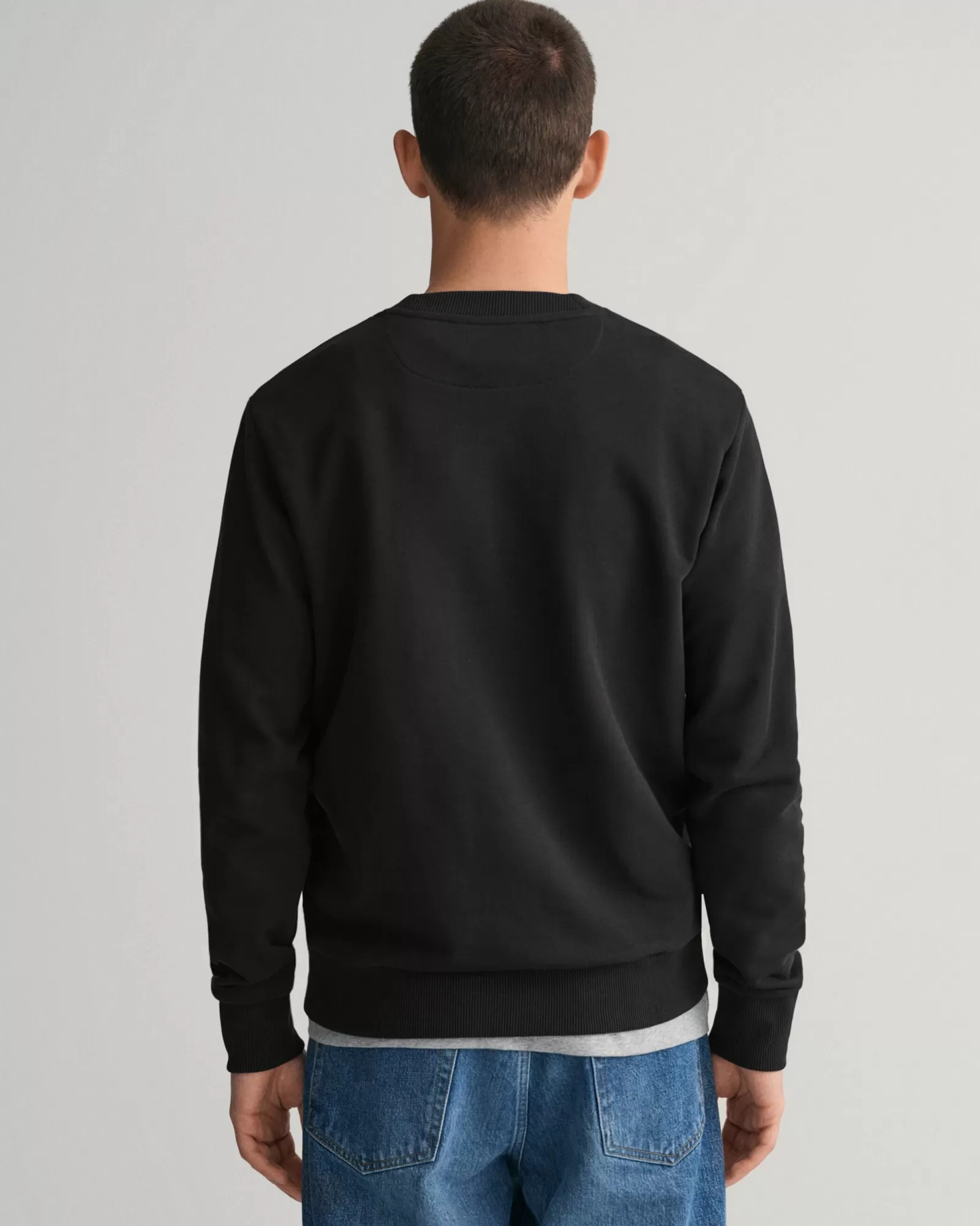 Men GANT Sweatshirts & Hoodies*Tonal Shield Crew Neck Sweatshirt BLACK