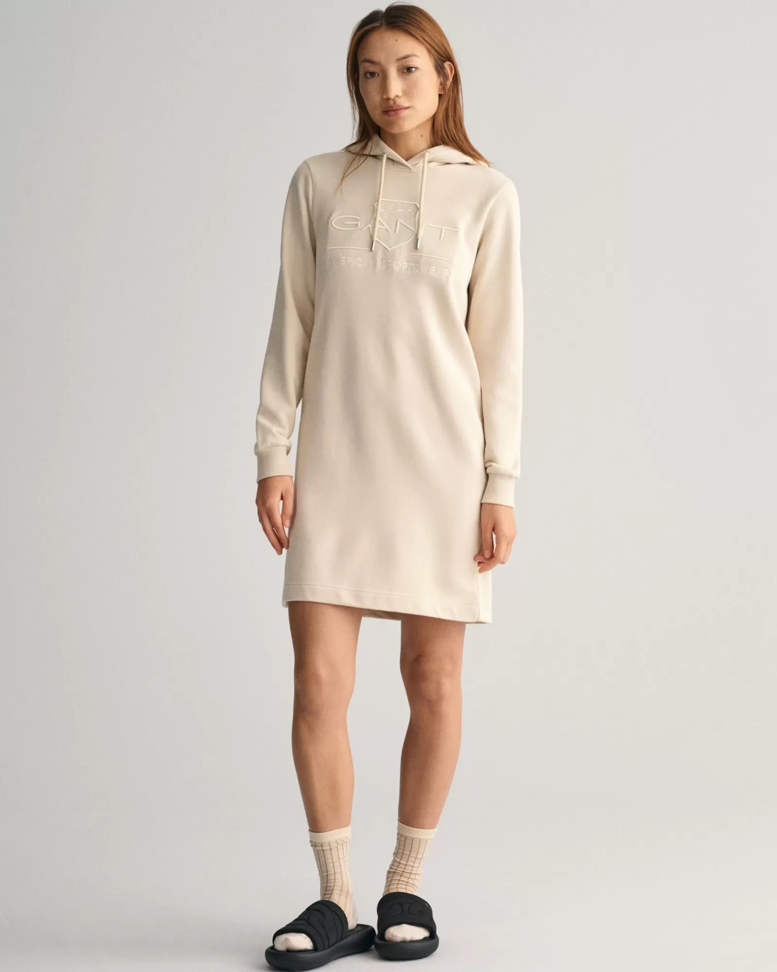 Women GANT Dresses*Tonal Shield Dress SOFT OAT