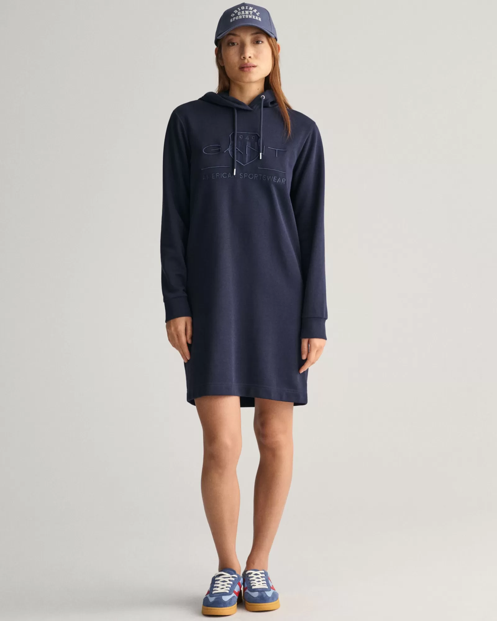 Women GANT Dresses*Tonal Shield Dress EVENING BLUE