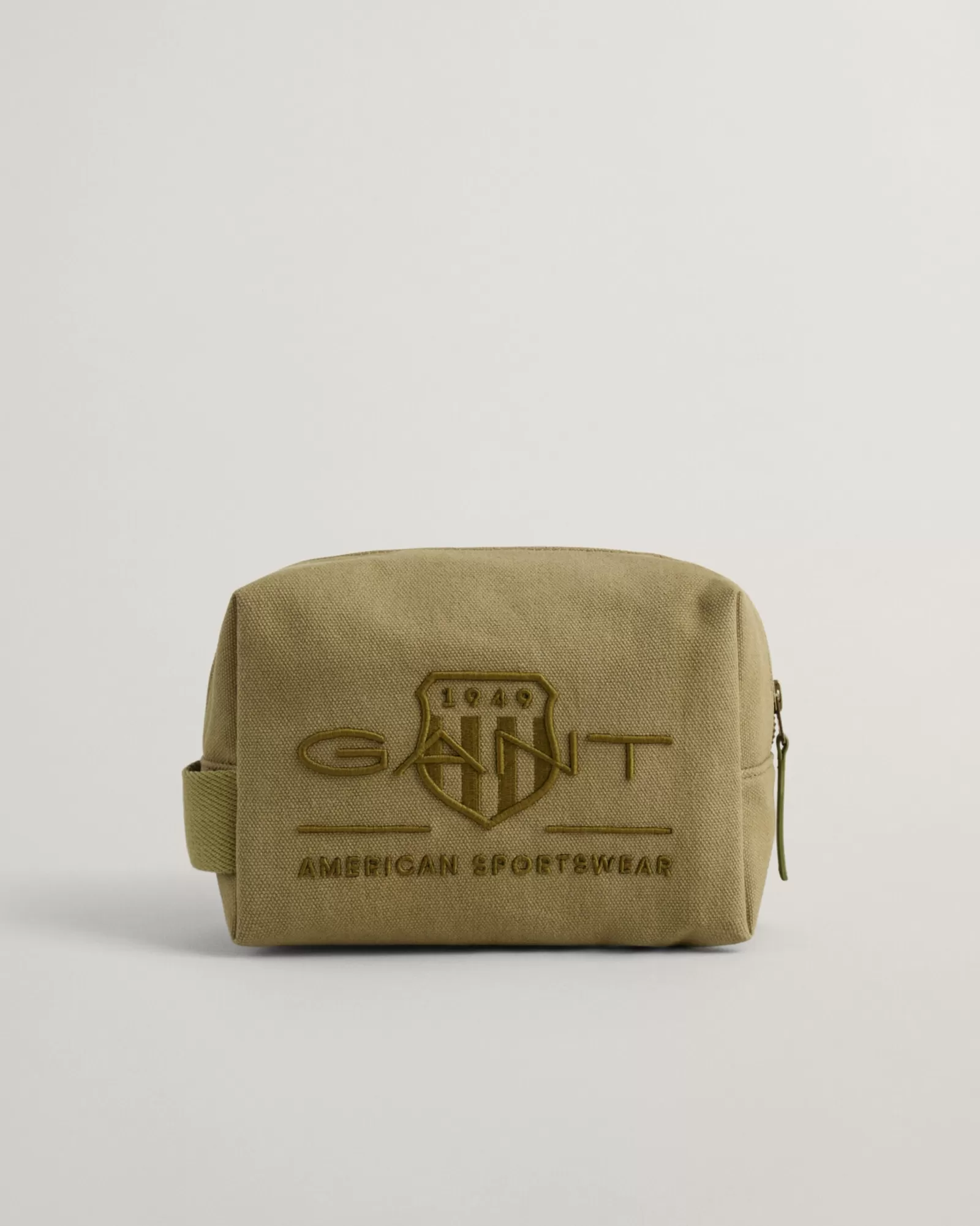 Men GANT Bags*Tonal Shield Toiletry Bag WARM SURPLUS GREEN