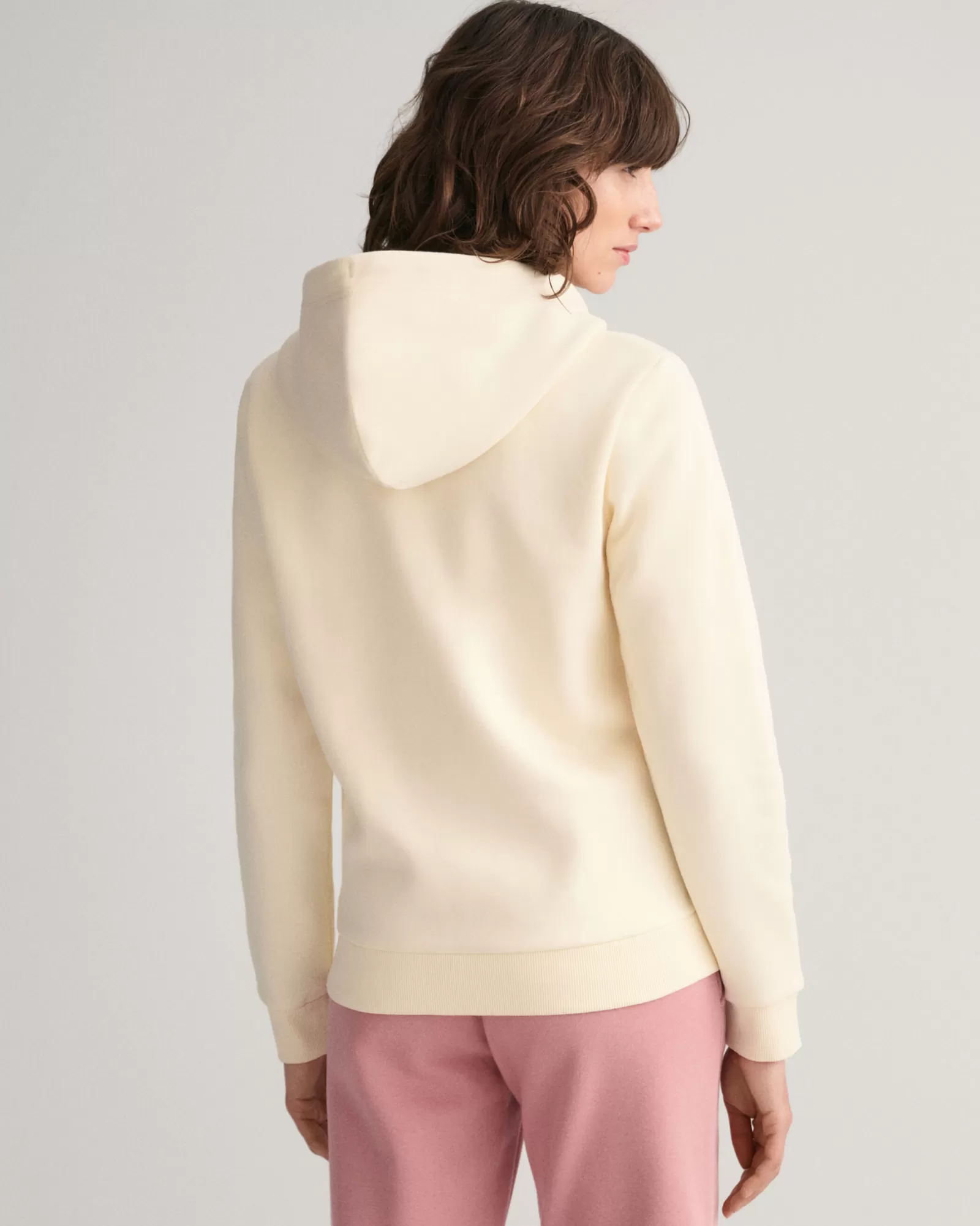 Women GANT Sweatshirts & Hoodies*Tonal Shield Zip Hoodie LINEN