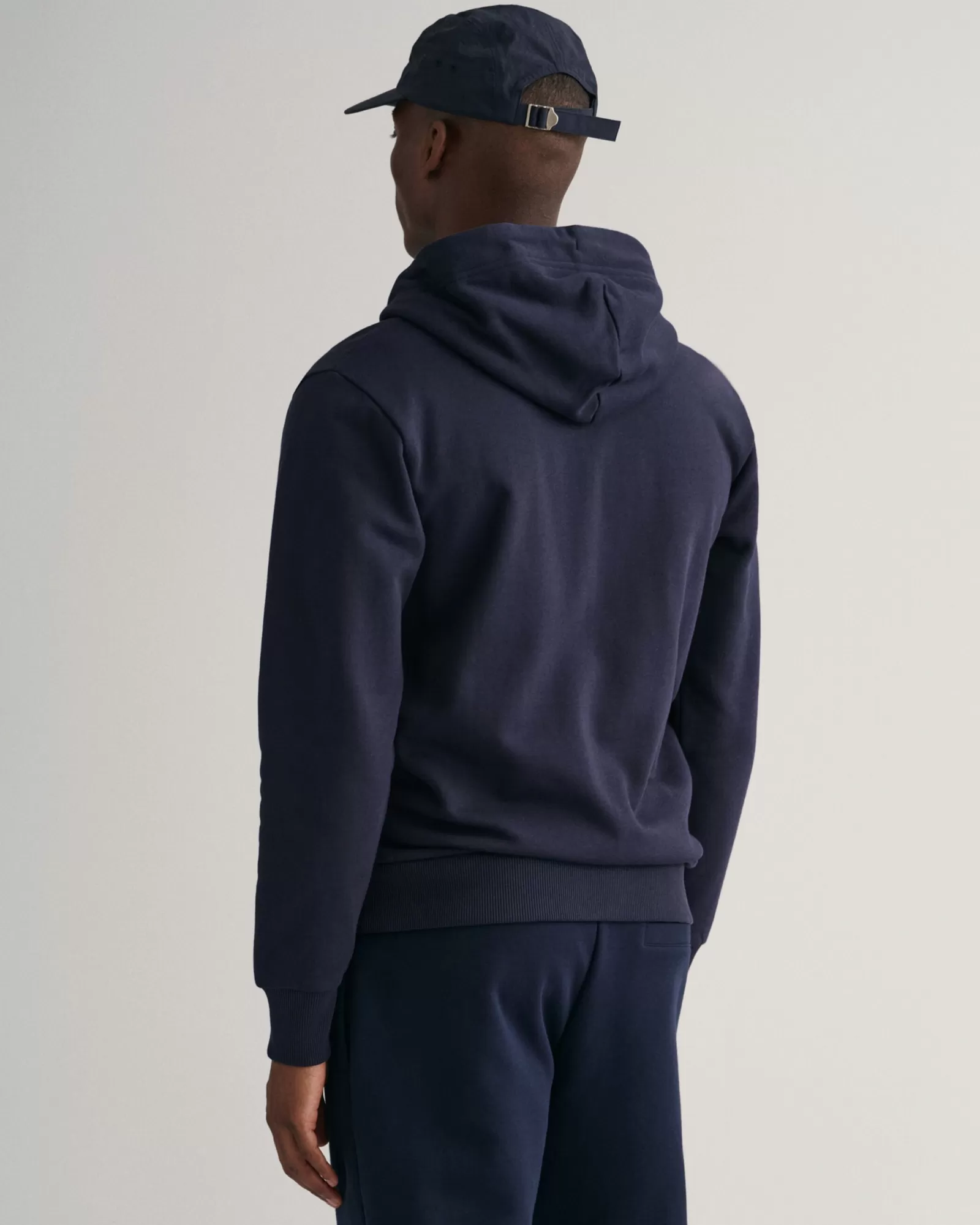 Men GANT Sweatshirts & Hoodies*Tonal Shield Zip Hoodie EVENING BLUE