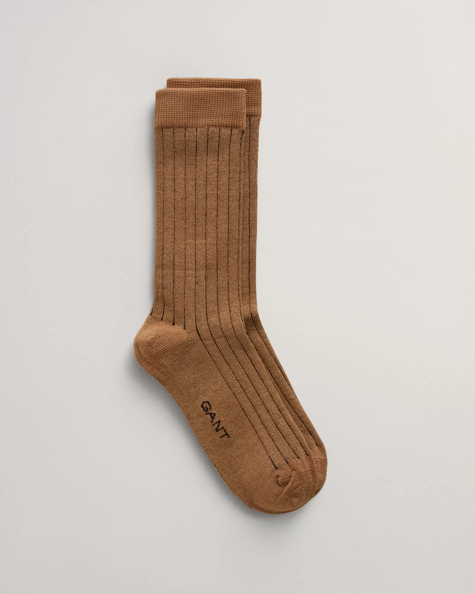 Women GANT Socks*Two Color Ribbed Socks WARM KHAKI