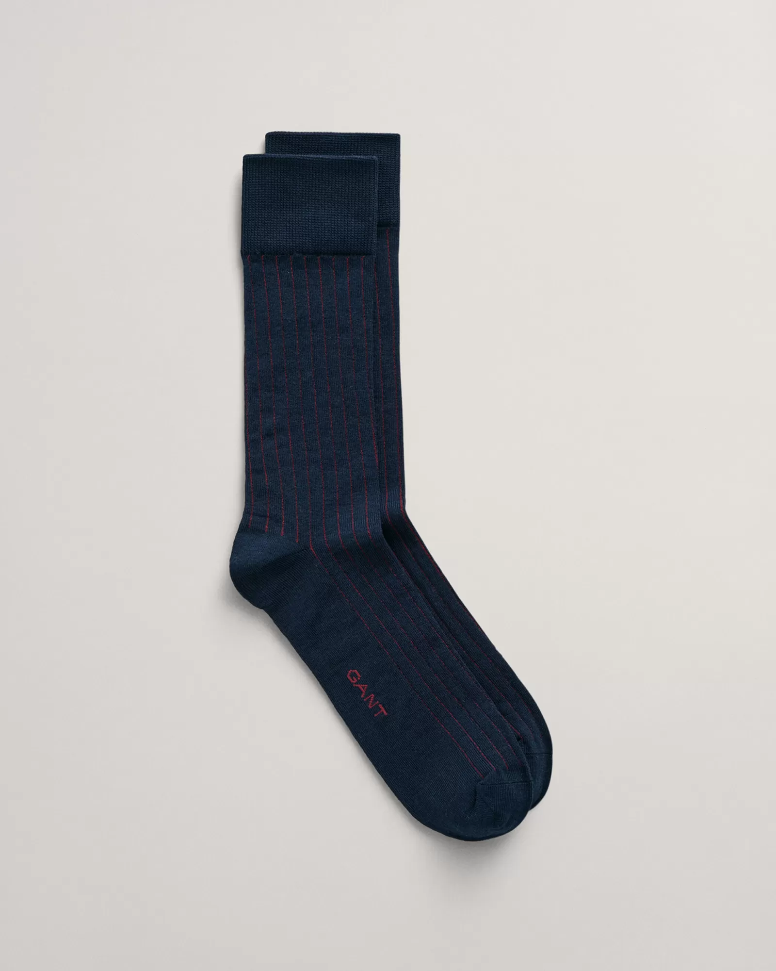 Men GANT Socks*Two-Color Ribbed Socks EVENING BLUE