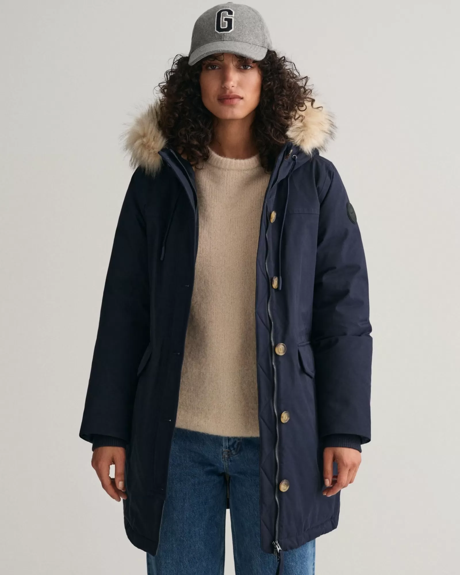 Women GANT Jackets & Coats*Winter Parka EVENING BLUE